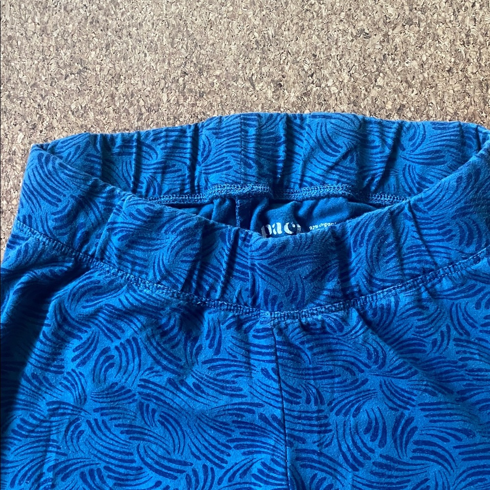 Pact Vibrant Blue Organic Cotton Cropped Leggings - Picture 3 of 6
